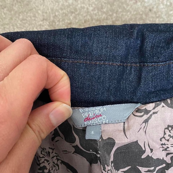 Women's Dark Blue Denim Jacket - Picture 8 of 8